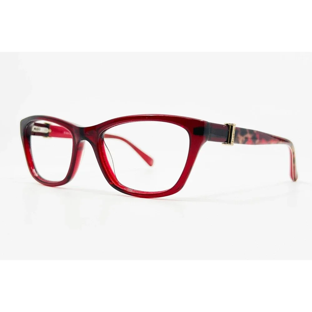 Bebe Eyeglasses Women Red Tortoise Shell Cat Eye BB5084 52-16-135